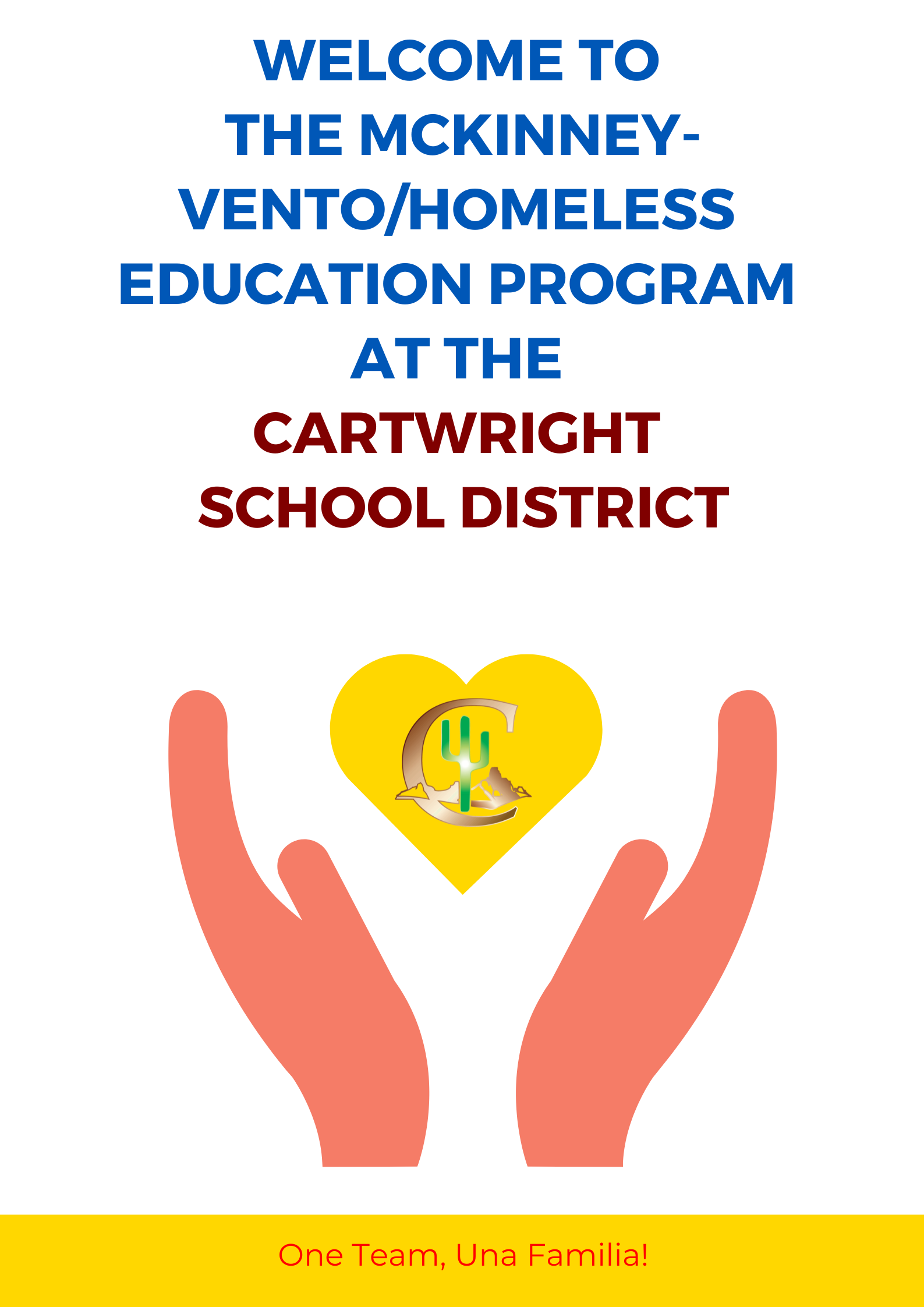 Helping hands picture with Cartwright logo Helping hands picture with Cartwright logo
